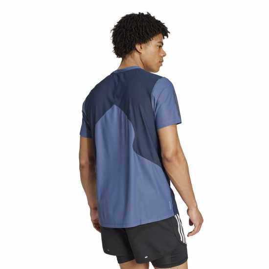 Adidas Мъжка Риза Own The Run Colourblock Aeroready T-Shirt Mens  Мъжки дрехи за бягане