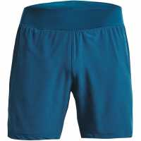 Under Armour Speed Pocket 7'' Shorts Mens Blue Мъжко облекло за едри хора