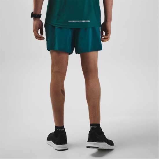 Karrimor Мъжки Шорти Run 5 Inch Shorts Mens Синьо-зелено Мъжки дрехи за бягане