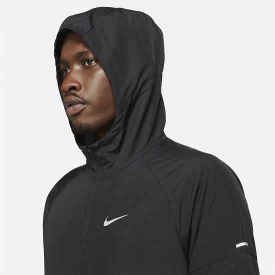 Мъжки якета и палта Nike Miler Men's Repel Running Jacket Черно/Отражаващо Nike Miler Men's Repel Running Jacket Черно/Отражаващо Мъжки якета и палта