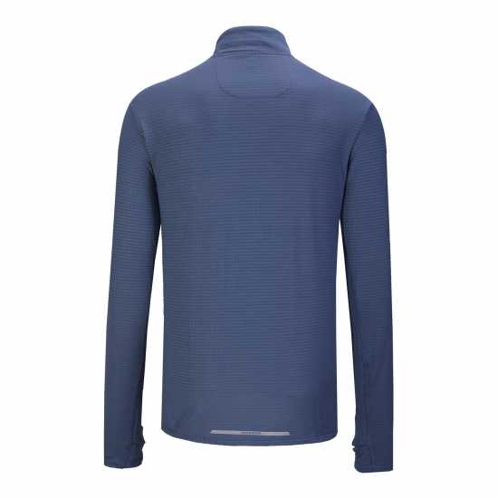 Karrimor Thermal quarter Zip Running Midlayer Men's Blue/Grey Мъжки ризи