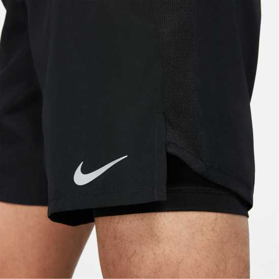 Nike Challenger Mens 2-In-1 Running Shorts Черно Мъжки дрехи за бягане