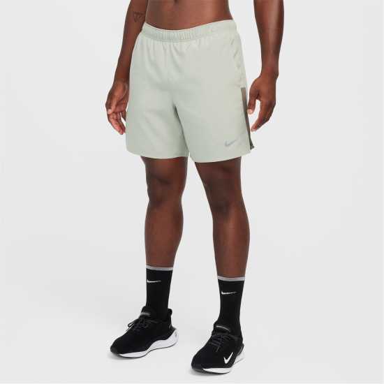 Nike Challenger Mens 2-In-1 Running Shorts Джейд Хоризонт Мъжки дрехи за бягане
