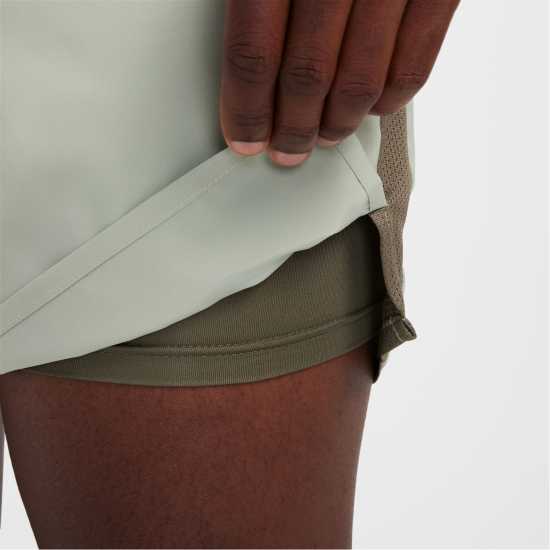 Nike Challenger Mens 2-In-1 Running Shorts Джейд Хоризонт Мъжки дрехи за бягане