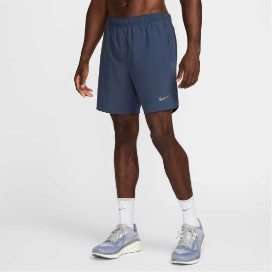 Nike Challenger Mens 2-In-1 Running Shorts Гръмотевично синьо Мъжки дрехи за бягане