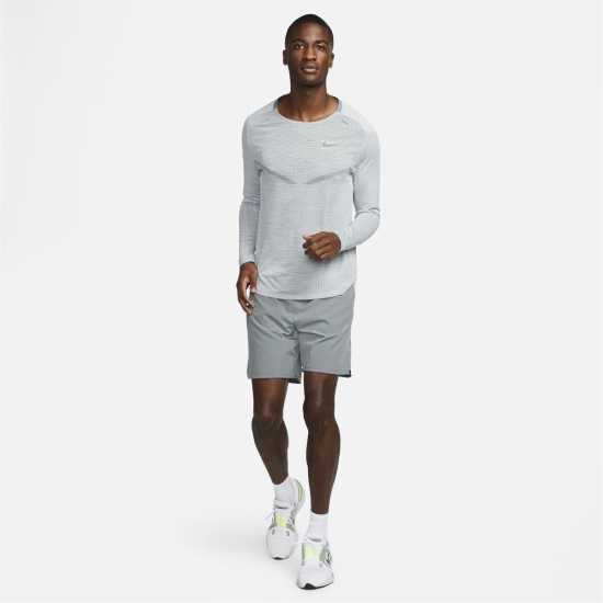 Nike Challenger Mens 2-In-1 Running Shorts Димно сиво Мъжки дрехи за бягане