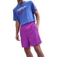Мъжки дрехи за бягане Nike Challenger Mens 2-In-1 Running Shorts Vivid Prpl/Silv Nike Challenger Mens 2-In-1 Running Shorts Vivid Prpl/Silv Мъжки дрехи за бягане
