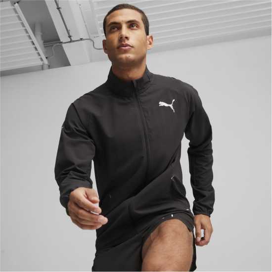 Puma Run Elite Ultraweave Jacket M Черно Пума Мъжки якета и палта