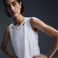 Nike Aeroswift Women's Dri-Fit Adv Running Singlet White/Black Nike Aeroswift Women's Dri-Fit Adv Running Singlet White/Black