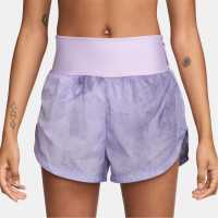Nike Дамски Шорти Trail Repel Mid-Rise 3 Running Shorts Womens Лилава Цветене Дамски клинове за фитнес