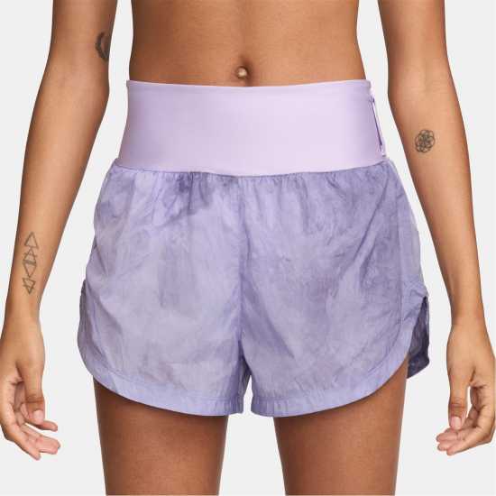 Дамски клинове за фитнес Nike Дамски Шорти Trail Repel Mid-Rise 3 Running Shorts Womens Лилава Цветене Nike Дамски Шорти Trail Repel Mid-Rise 3 Running Shorts Womens Лилава Цветене Дамски клинове за фитнес