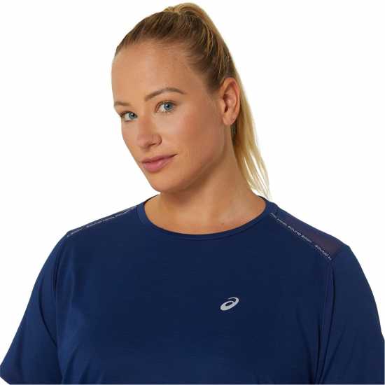 Дамски дрехи за бягане Asics Road Short Sleeve Top Ld42 Asics Road Short Sleeve Top Ld42 Дамски дрехи за бягане