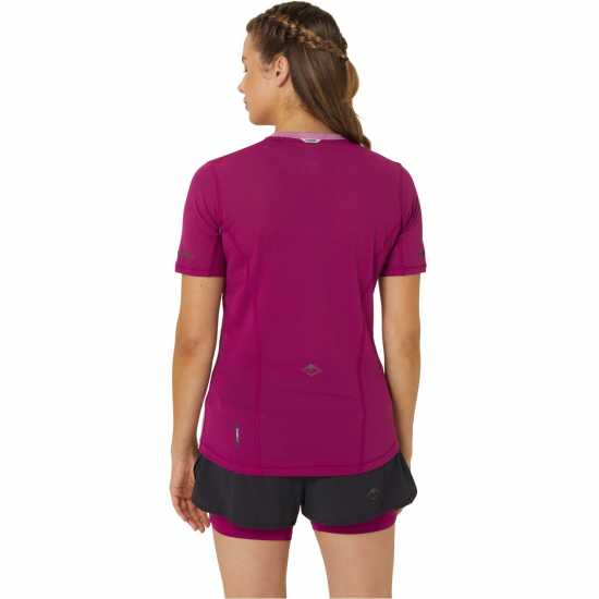 Дамски горнища с цип Asics Fuji Short Sleeve Top Ld42 Мека Череша Asics Fuji Short Sleeve Top Ld42 Мека Череша Дамски горнища с цип
