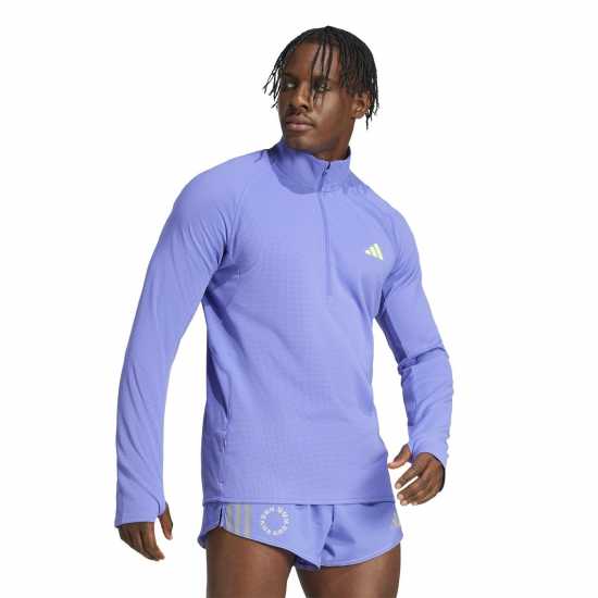 Adidas Running Quarter Zip Long-Sleeve Top Mens  Атлетика