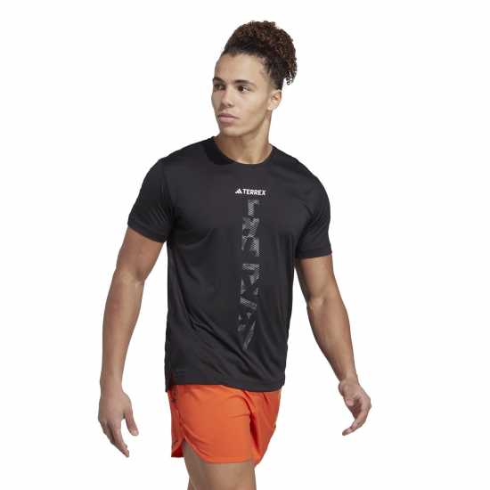 Мъжки тениски и фланелки Adidas Terrex Agravic Trail Running T-Shirt Черно Adidas Terrex Agravic Trail Running T-Shirt Черно Мъжки тениски и фланелки