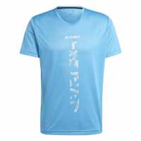 Мъжки тениски и фланелки Adidas Terrex Agravic Trail Running T-Shirt Пулс Син Adidas Terrex Agravic Trail Running T-Shirt Пулс Син Мъжки тениски и фланелки