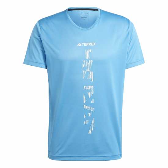 Мъжки тениски и фланелки Adidas Terrex Agravic Trail Running T-Shirt Пулс Син Adidas Terrex Agravic Trail Running T-Shirt Пулс Син Мъжки тениски и фланелки