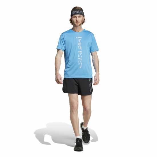 Мъжки тениски и фланелки Adidas Terrex Agravic Trail Running T-Shirt Пулс Син Adidas Terrex Agravic Trail Running T-Shirt Пулс Син Мъжки тениски и фланелки