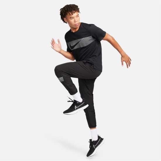 Miler Flash Men's Dri-fit Uv Short-sleeve Running Top  Мъжко облекло за едри хора