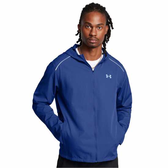 Under Armour Яке С Качулка Storm Run Hooded Jacket Синьо Мъжки якета и палта