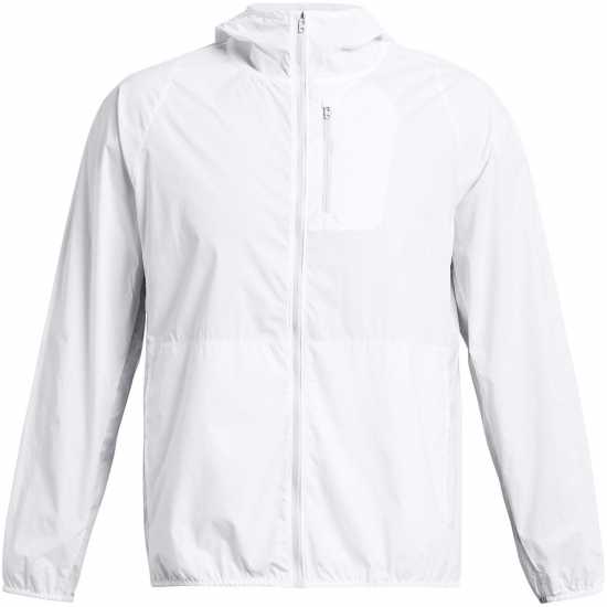 Under Armour Мъжко Яке Launch Lightwweight Jacket Mens White/Grey Мъжки якета и палта