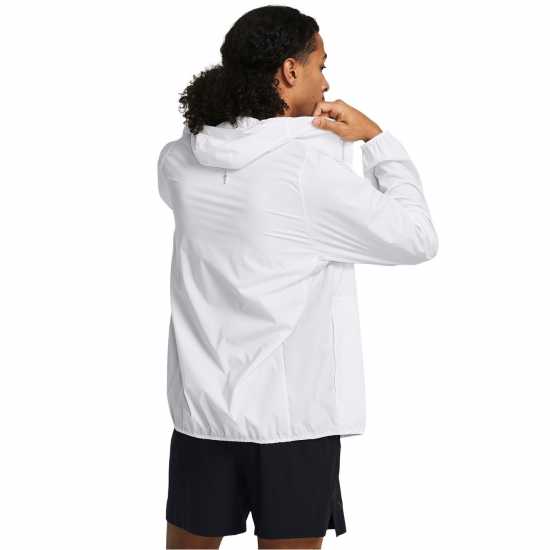 Under Armour Мъжко Яке Launch Lightwweight Jacket Mens White/Grey Мъжки якета и палта