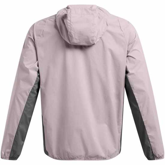 Under Armour Men's Launch Lightweight Water Resistant Wind Resistant Packable Performance Running Jacket Тетра Сиво 