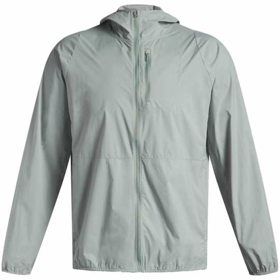 Under Armour Men's Launch Lightweight Water Resistant Wind Resistant Packable Performance Running Jacket Green 