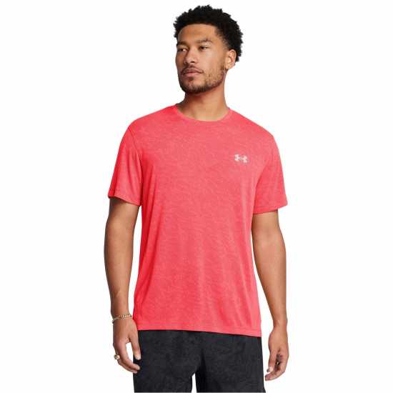 Under Armour Мъжка Риза Launch Camo Running T-Shirt Mens Racer Red Мъжки дрехи за бягане