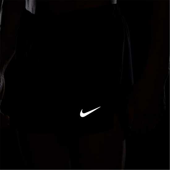 Nike Fast Men's Dri-FIT 3 Brief-Lined Running Shorts Черно/сребро 
