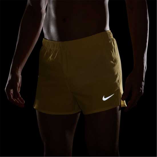 Nike Fast Men's Dri-Fit 3 Brief-Lined Running Shorts Laser Orange 