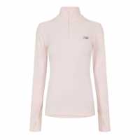 New Balance Womens Running Space Dye Quarter Zip Pink Salt 