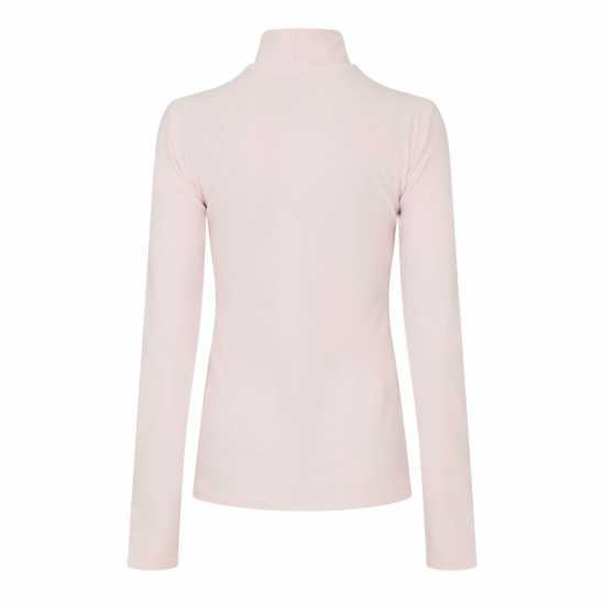 New Balance Womens Running Space Dye Quarter Zip Pink Salt 