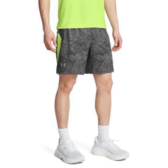 Under Armour Armour Ua Launch Pro 7'' Printed Shorts Running Short Mens Скала/Зелено Мъжки дрехи за бягане