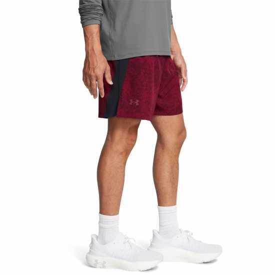 Under Armour Armour Ua Launch Pro 7'' Printed Shorts Running Short Mens Red Мъжки дрехи за бягане