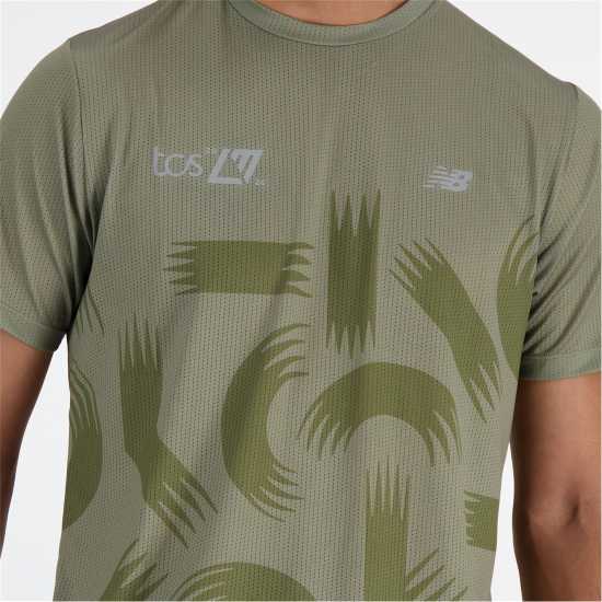 Мъжка Риза New Balance London Edition Printed Athletics Run T-Shirt Mens  Мъжки дрехи за бягане