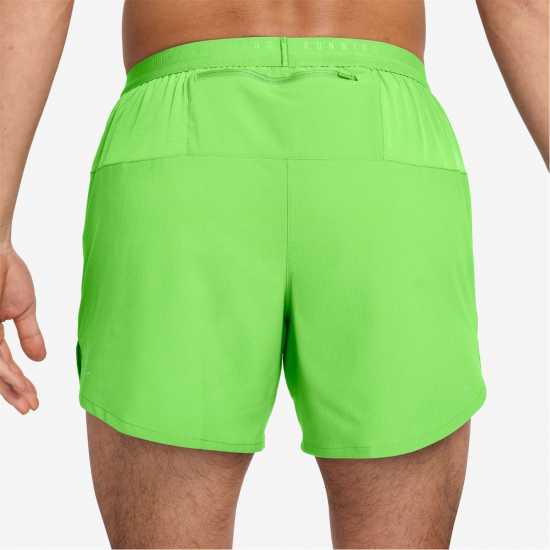Nike Спортни Шорти Stride 5In Performance Shorts Mens Lime Blast Nike Спортни Шорти Stride 5In Performance Shorts Mens Lime Blast