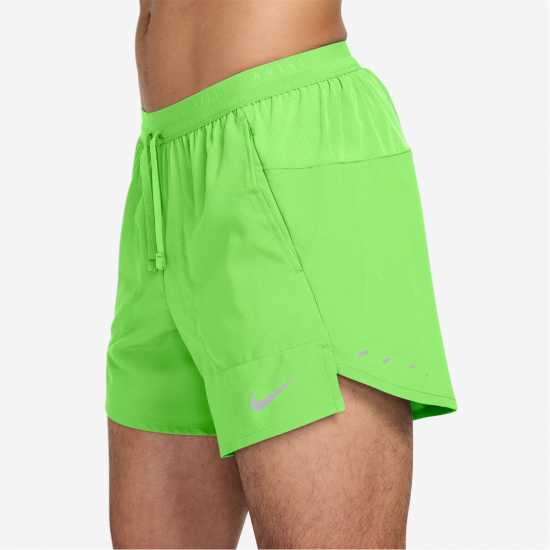 Nike Спортни Шорти Stride 5In Performance Shorts Mens Lime Blast Nike Спортни Шорти Stride 5In Performance Shorts Mens Lime Blast