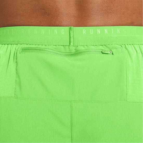 Nike Спортни Шорти Stride 5In Performance Shorts Mens Lime Blast Nike Спортни Шорти Stride 5In Performance Shorts Mens Lime Blast