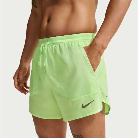 Nike Спортни Шорти Stride 5In Performance Shorts Mens Lime Blast Nike Спортни Шорти Stride 5In Performance Shorts Mens Lime Blast