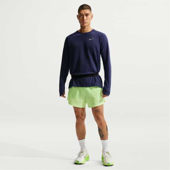Nike Спортни Шорти Stride 5In Performance Shorts Mens Lime Blast Nike Спортни Шорти Stride 5In Performance Shorts Mens Lime Blast