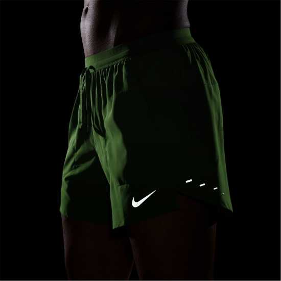 Nike Спортни Шорти Stride 5In Performance Shorts Mens Lime Blast Nike Спортни Шорти Stride 5In Performance Shorts Mens Lime Blast