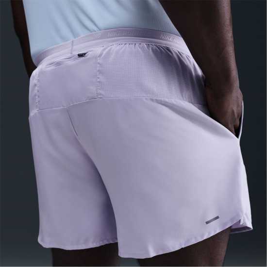 Nike Спортни Шорти Stride 5In Performance Shorts Mens Хидрангеи/Черно Мъжки дрехи за бягане
