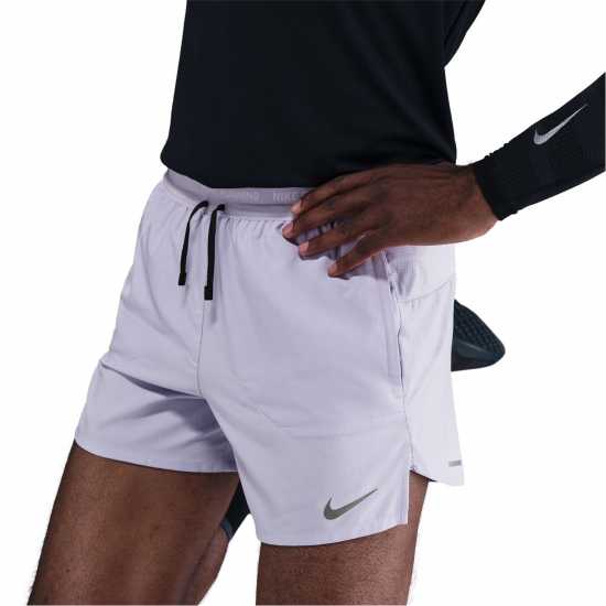 Nike Спортни Шорти Stride 5In Performance Shorts Mens Хидрангеи/Черно Мъжки дрехи за бягане