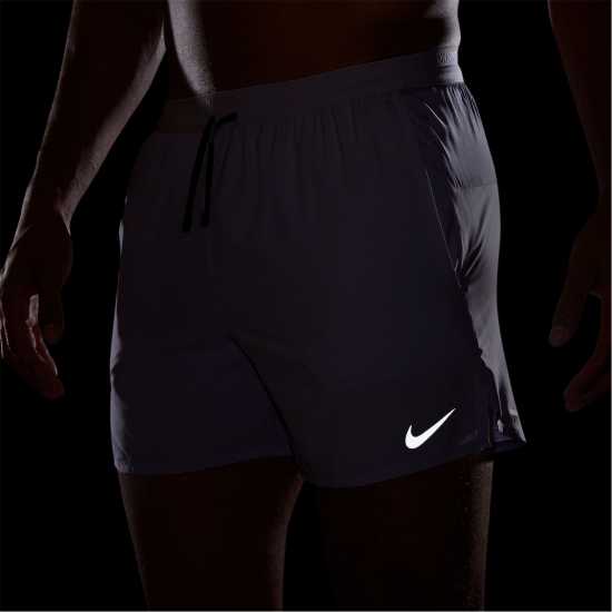 Nike Спортни Шорти Stride 5In Performance Shorts Mens Хидрангеи/Черно Мъжки дрехи за бягане