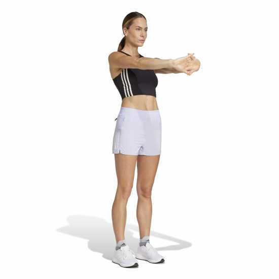 Adidas Дамски Шорти Own The Run Shorts Womens Виолетов оттенък Дамски клинове за фитнес