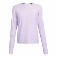Adidas Own The Run Long-Sleeve Top Womens Powder Plum Дамски дрехи за бягане