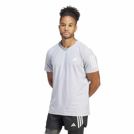 Мъжки дрехи за бягане Adidas Мъжка Риза Own The Run T-Shirt Mens Хало Сребърно Adidas Мъжка Риза Own The Run T-Shirt Mens Хало Сребърно Мъжки дрехи за бягане