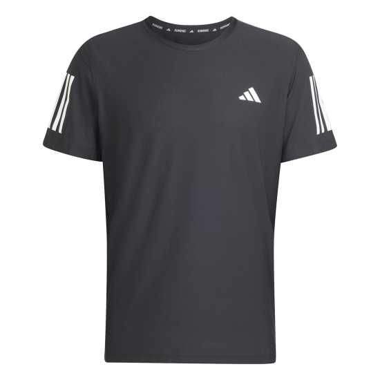 Adidas Мъжка Риза Own The Run T-Shirt Mens Черно Мъжки дрехи за бягане