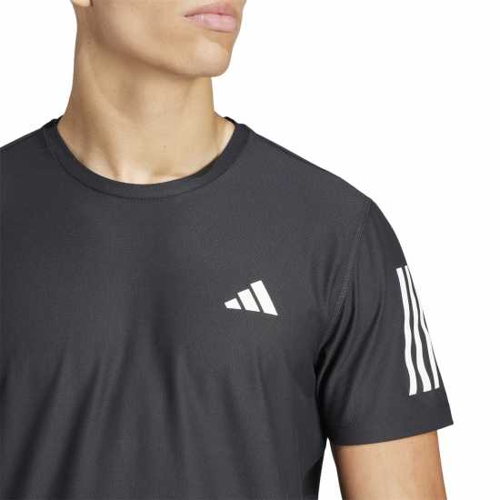 Adidas Мъжка Риза Own The Run T-Shirt Mens Черно Мъжки дрехи за бягане